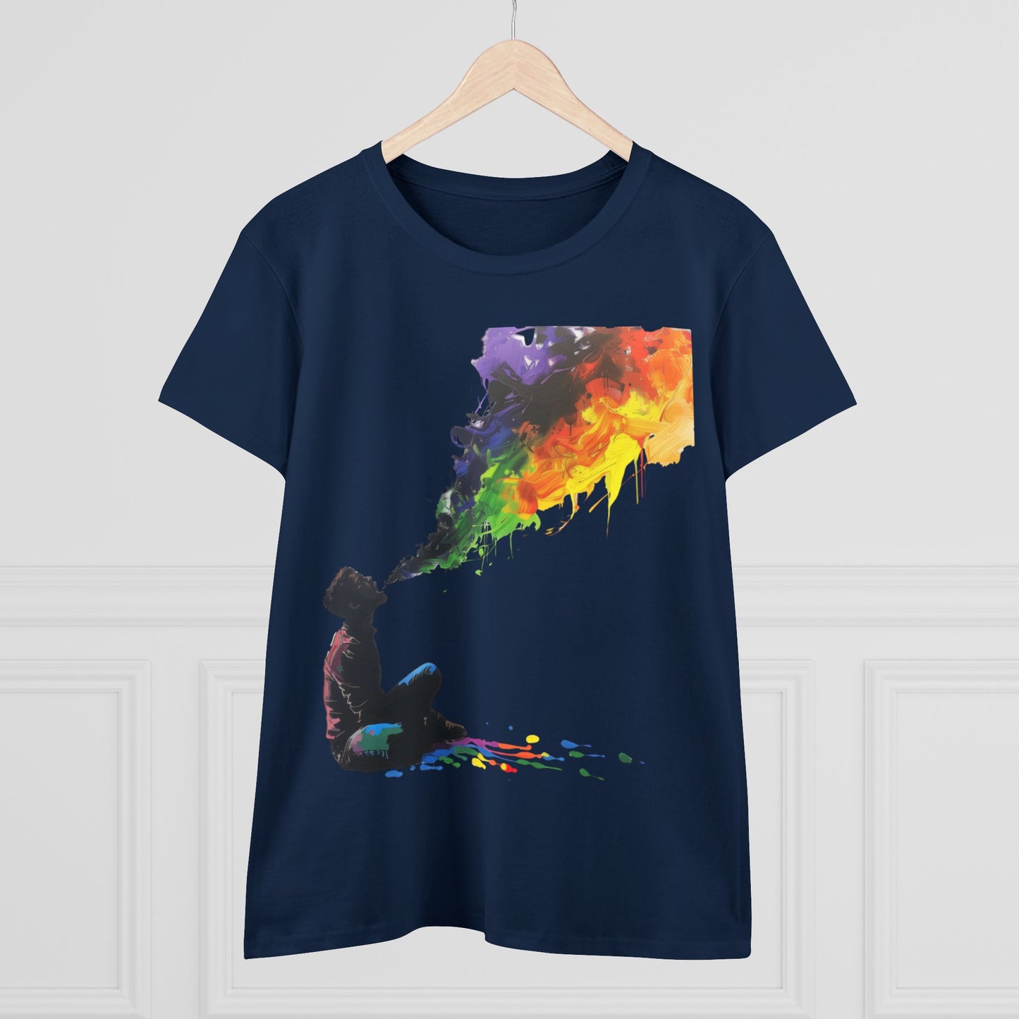 Rainbow Breath - Women's Midweight Cotton Tee