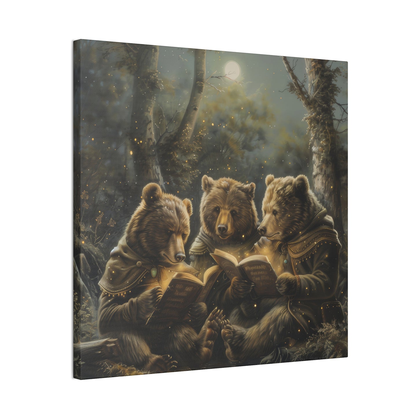 Camping Bears - Canvas Stretched, 0.75" - Canvas Stretched, 0.75"