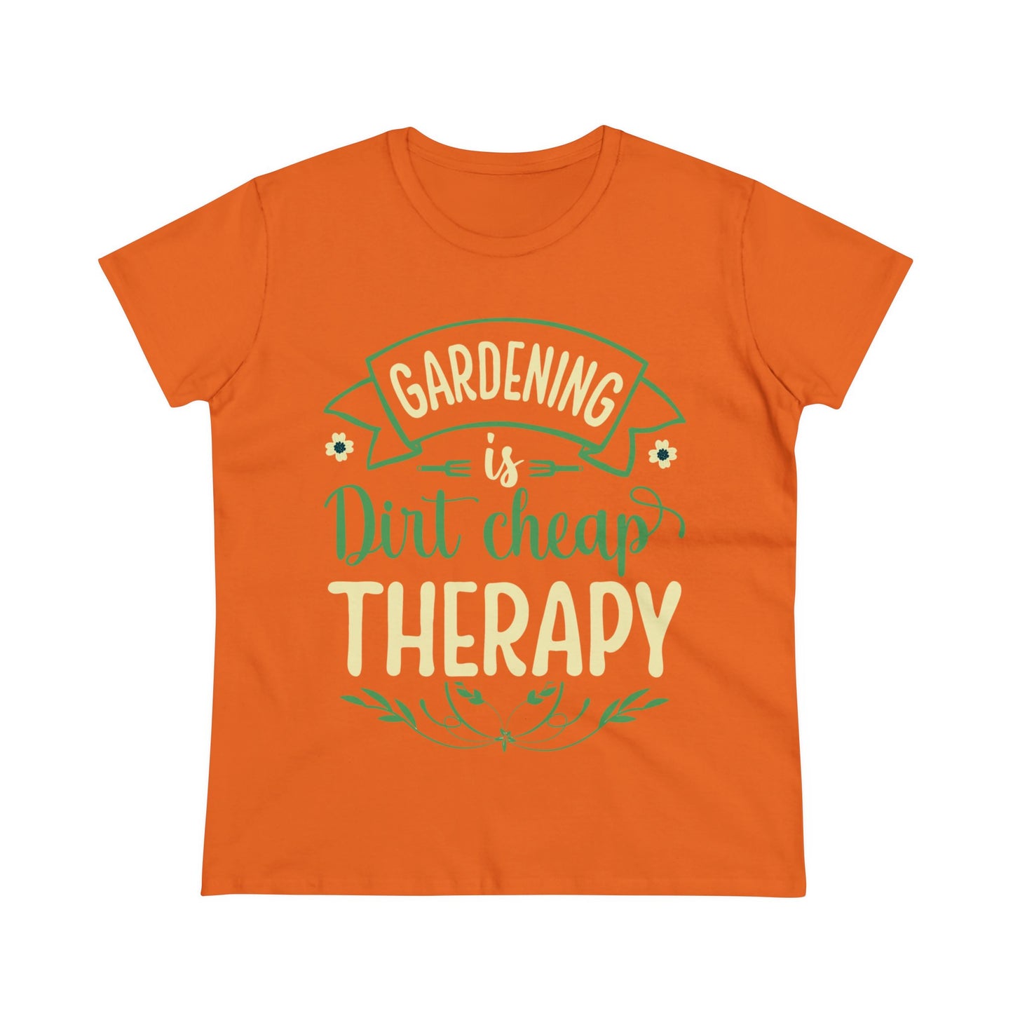 Gardening Is Dirt Cheap Therapy - Gardening - Women's Midweight Cotton Tee