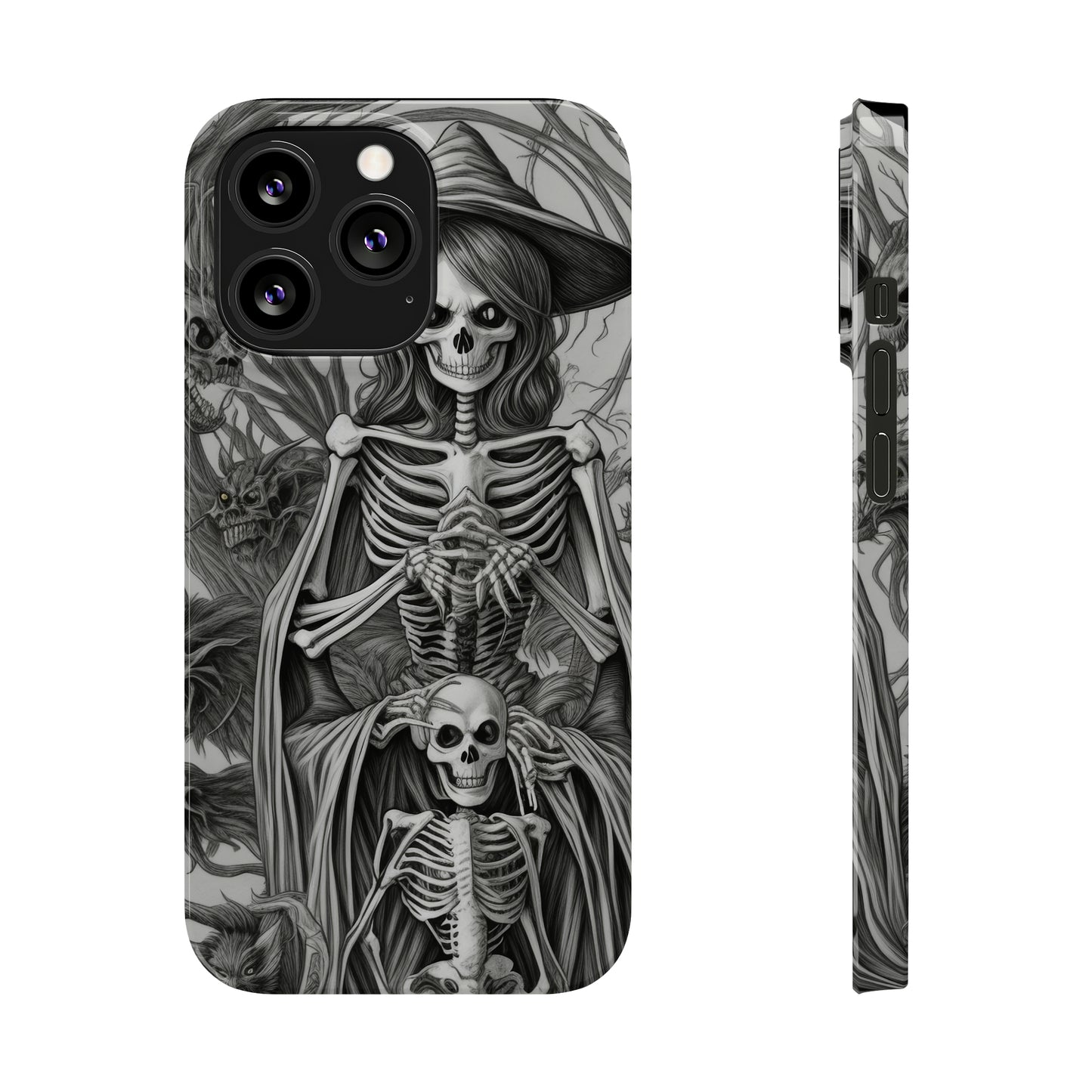 Skeleton Witch - Phone Case