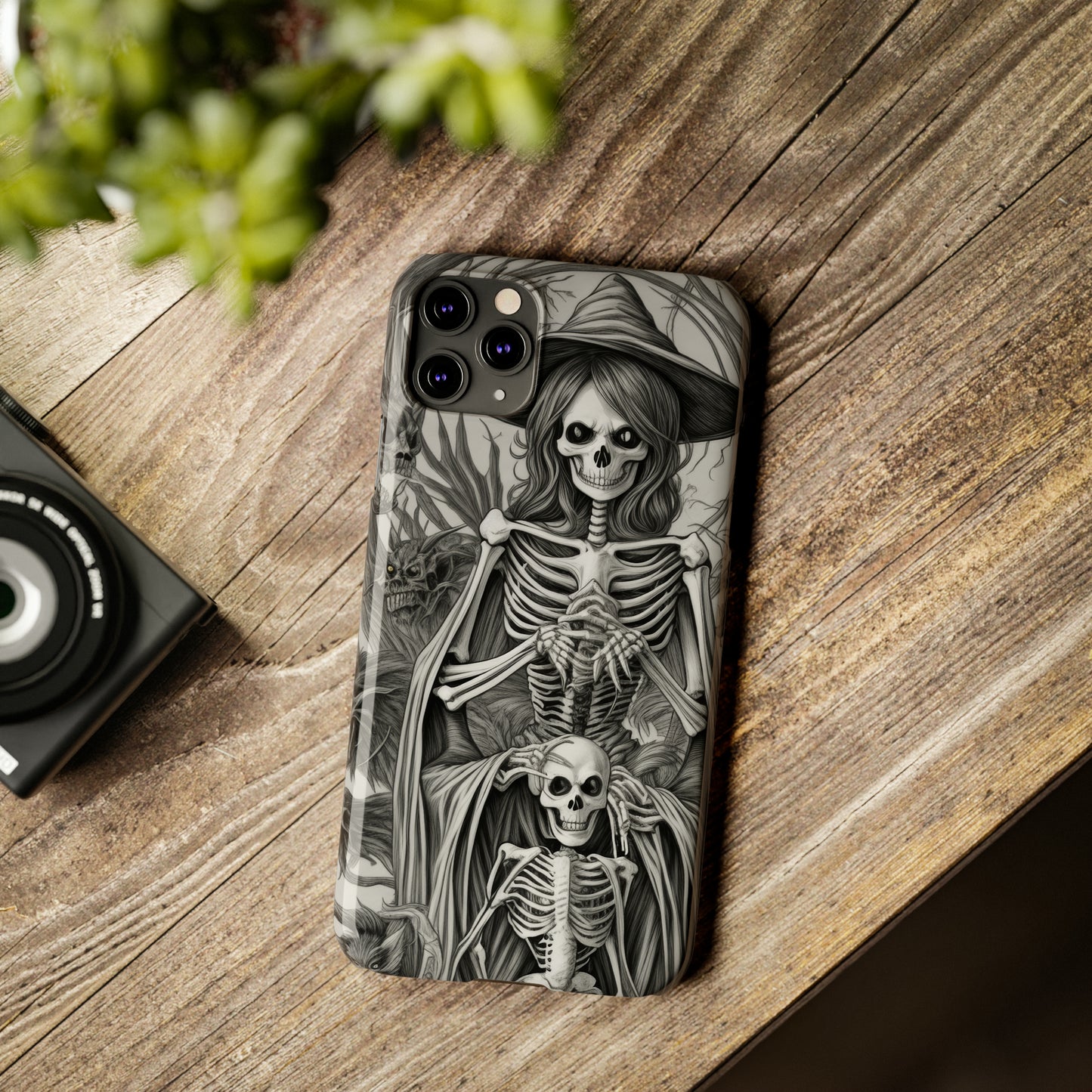 Skeleton Witch - Phone Case