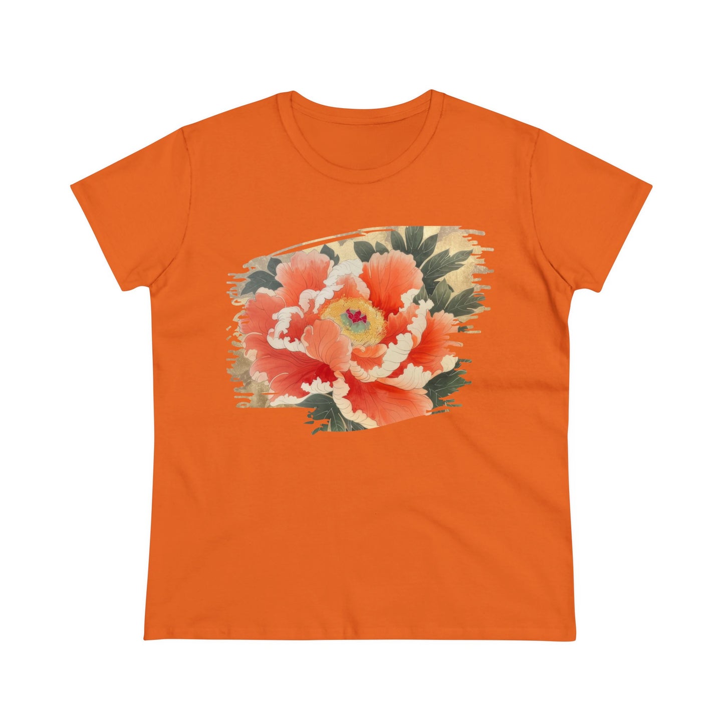 Peony - Flower - Women's Midweight Cotton Tee