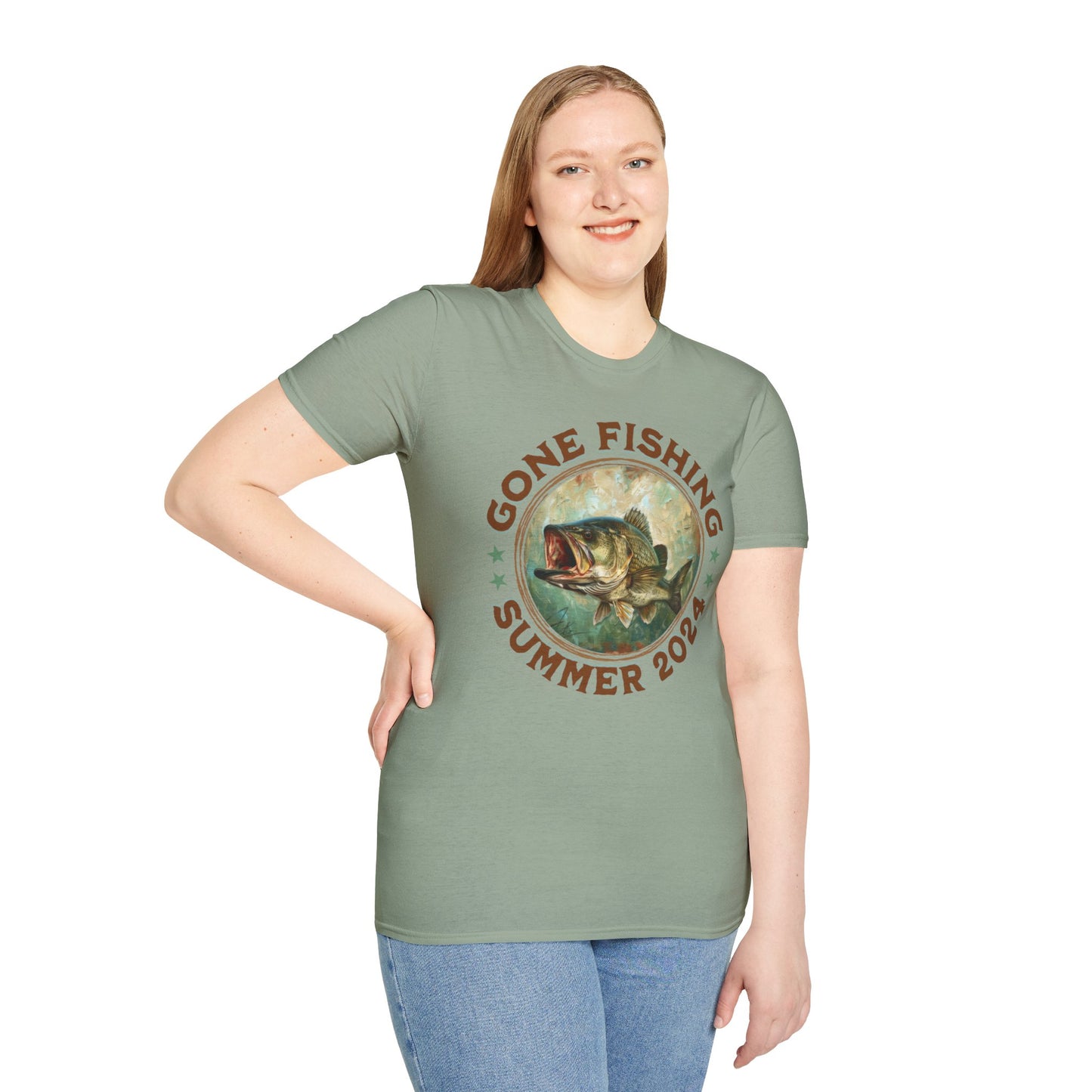 Gone Fishing - Unisex Softstyle T-Shirt