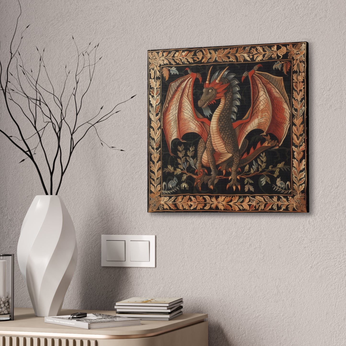 Dragon Tapestry - Canvas Stretched, 0.75"