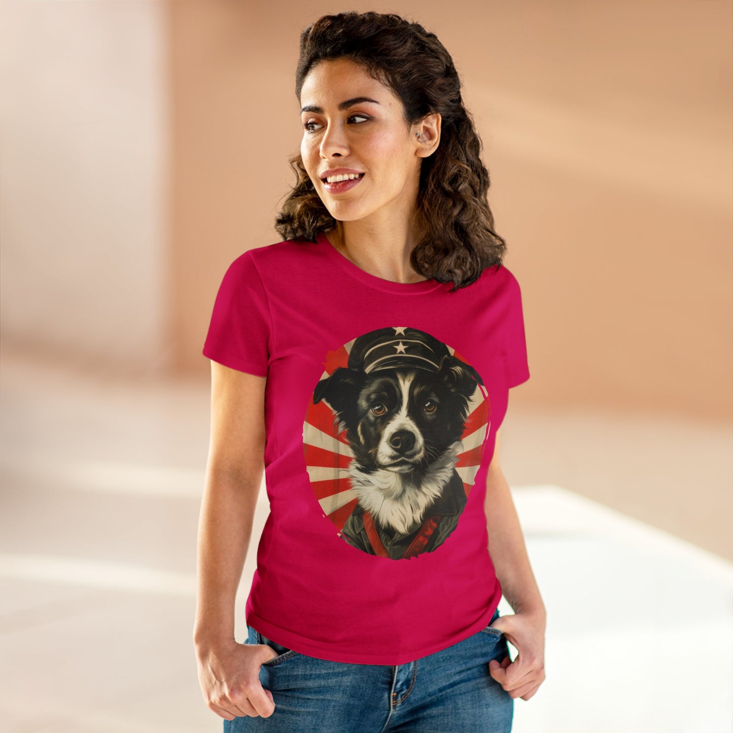 Comrade Canine - Women's Midweight Cotton Tee