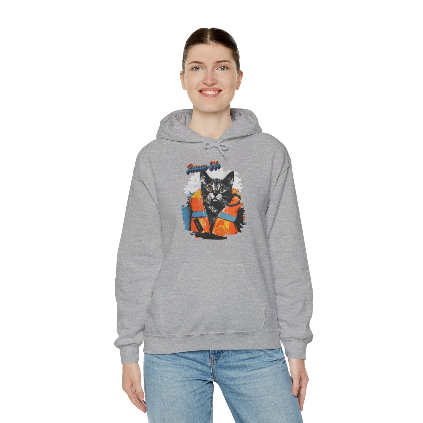 Rescue Cat - Unisex Heavy Blend™ Hooded Sweatshirt