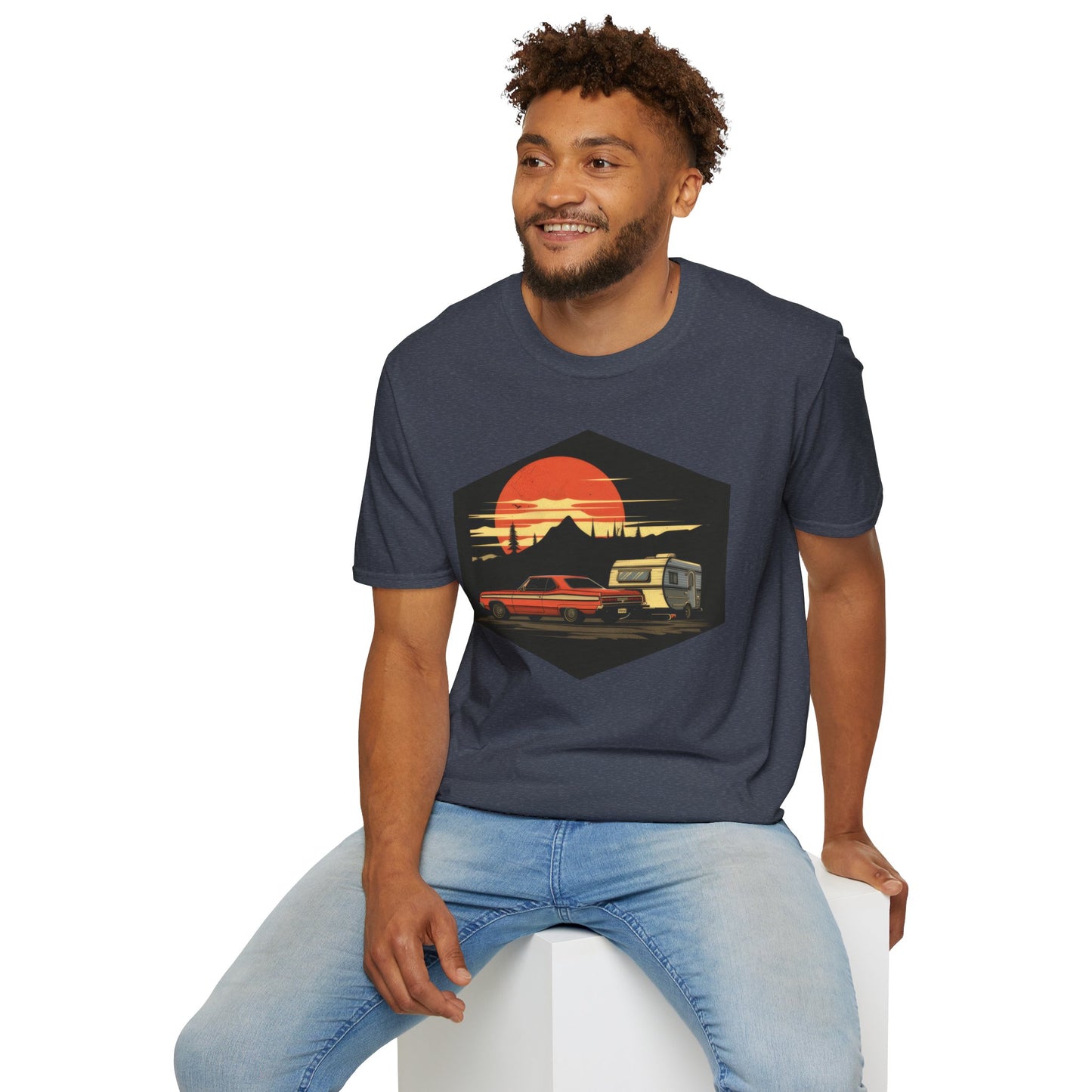 Camping! - Unisex Softstyle T-Shirt