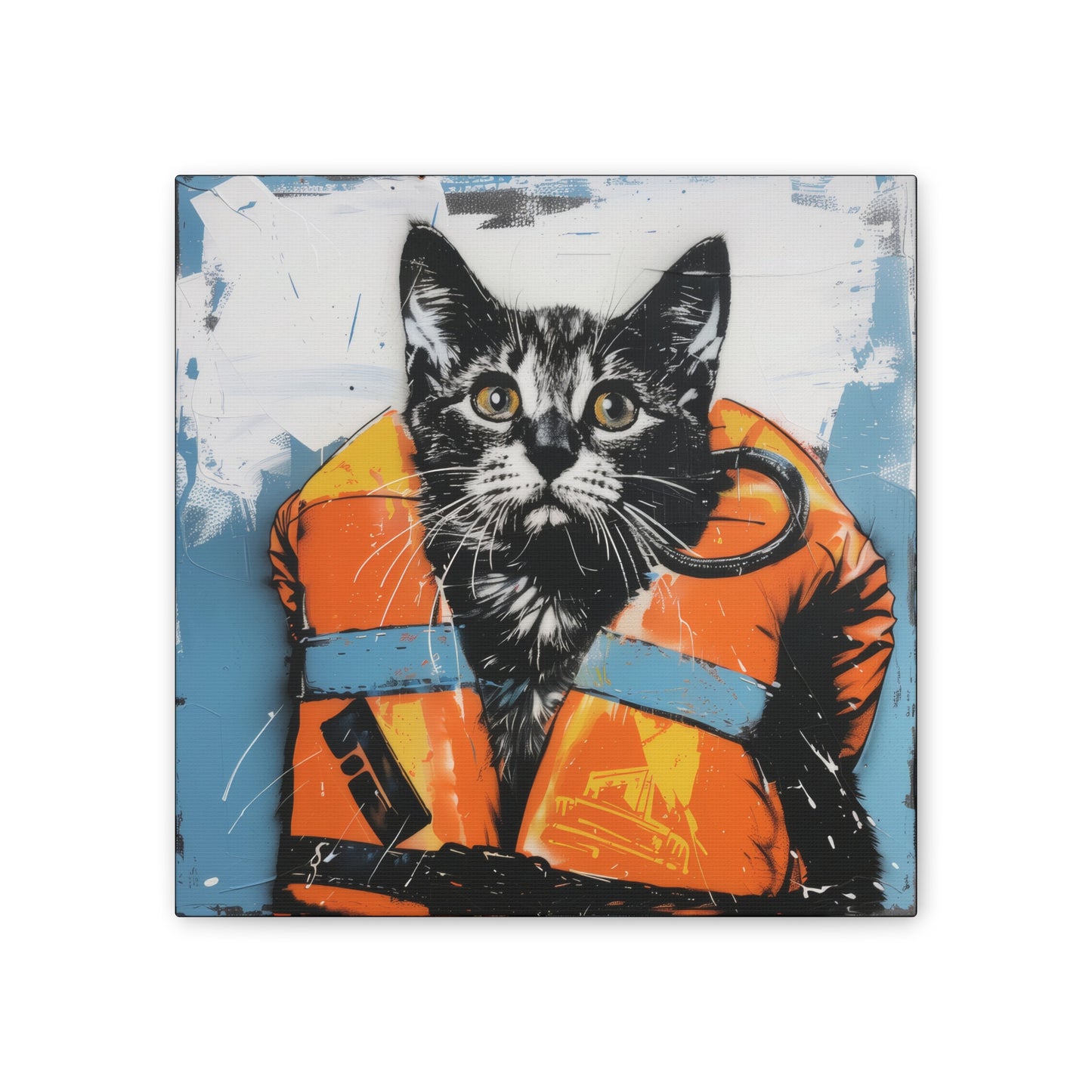 Rescue Cat - Canvas Stretched, 0.75"