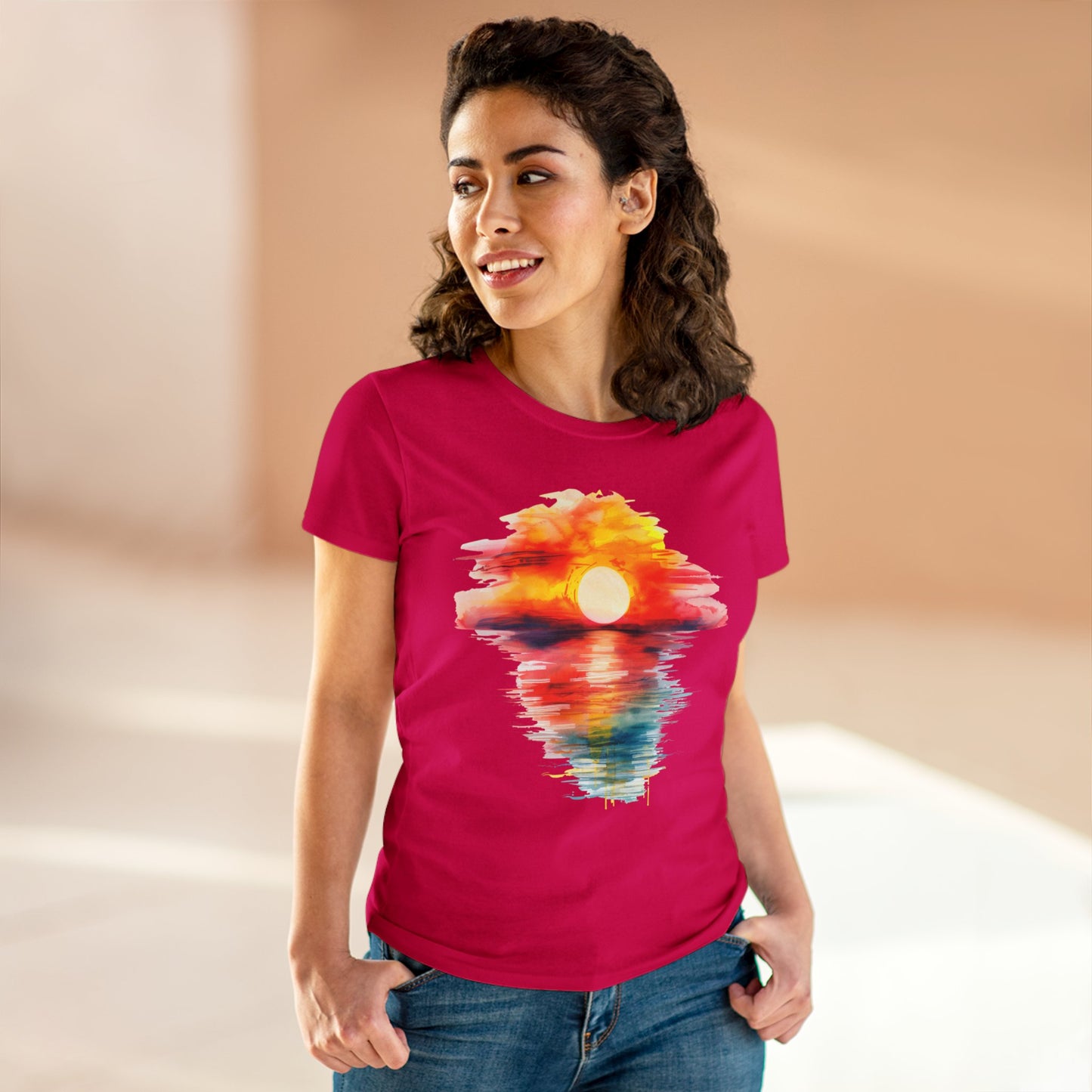 Sunrise - Women's Midweight Cotton Tee