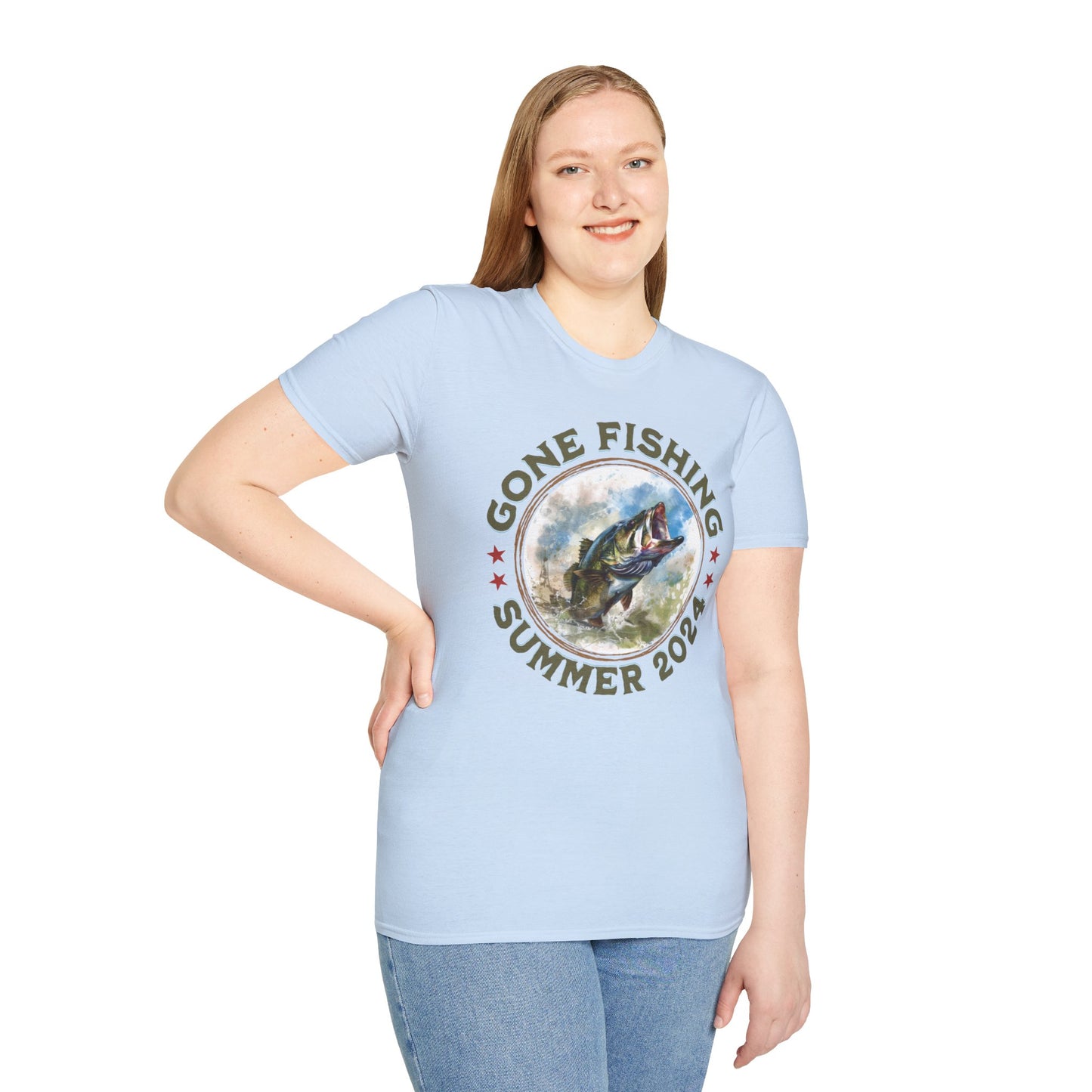 Gone Fishing - Unisex Softstyle T-Shirt