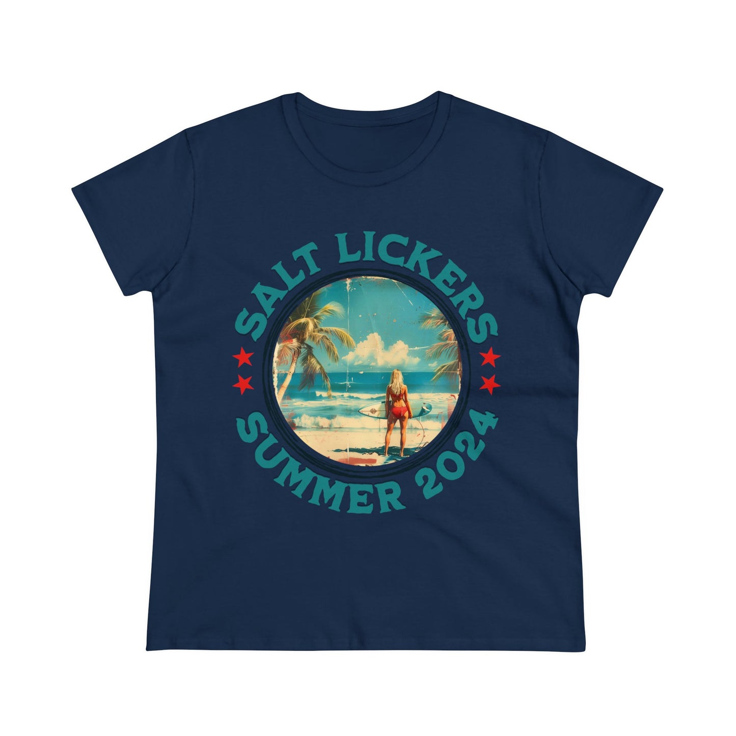 Surfing - Women's Midweight Cotton Tee