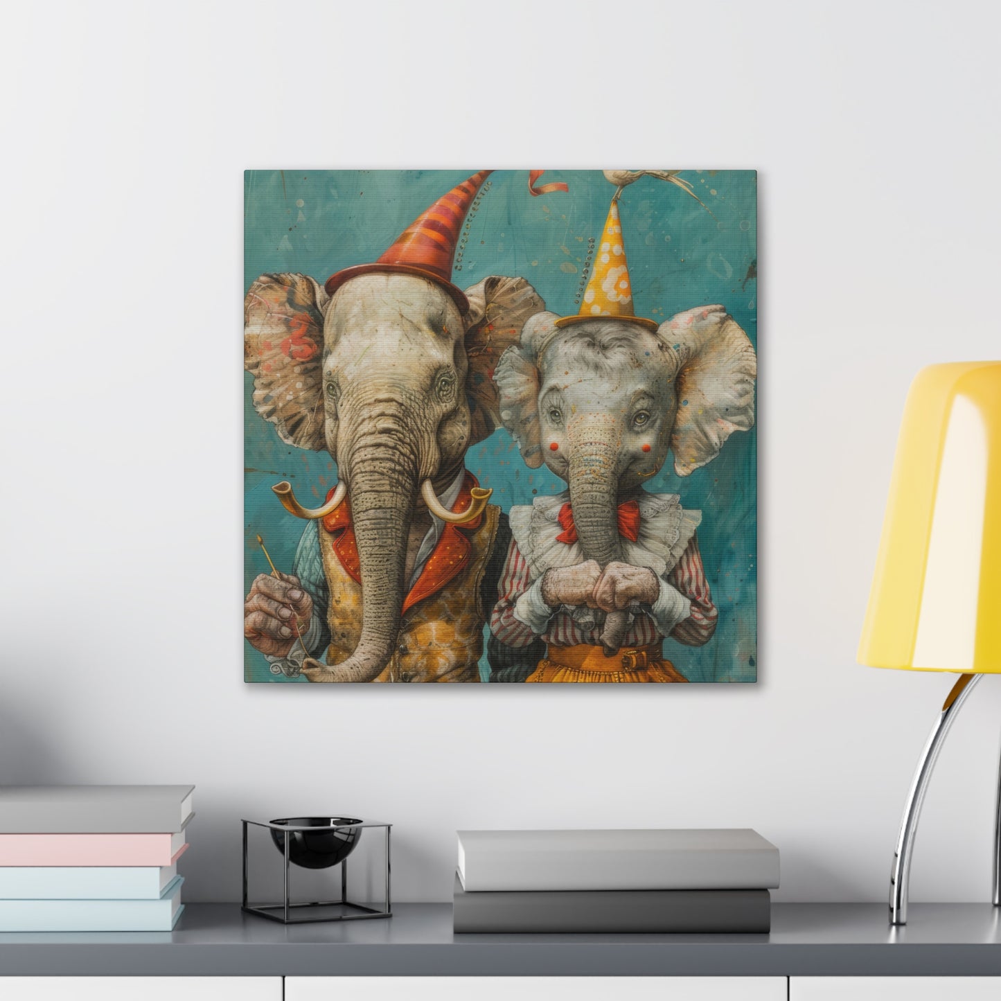 Elephants - Canvas Stretched, 0.75"