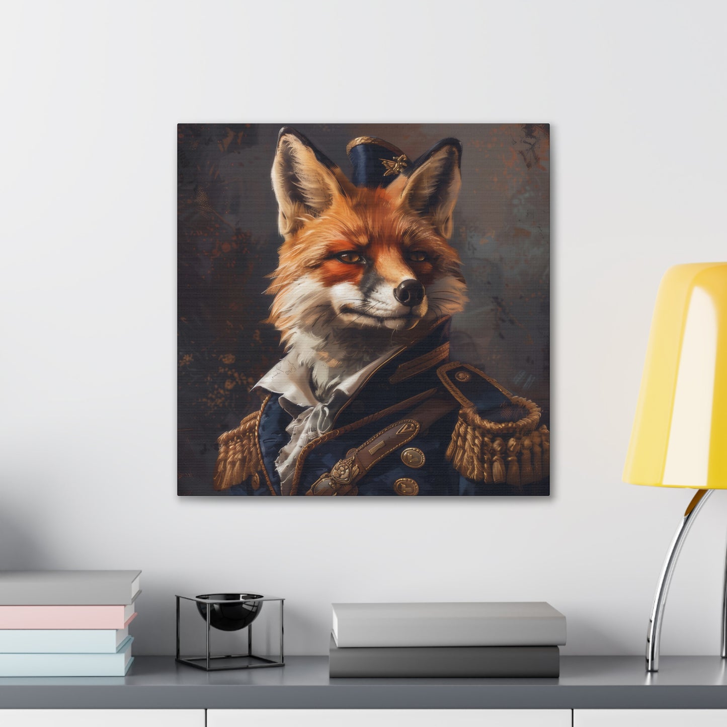 Captain Fox - Canvas Stretched, 0.75"