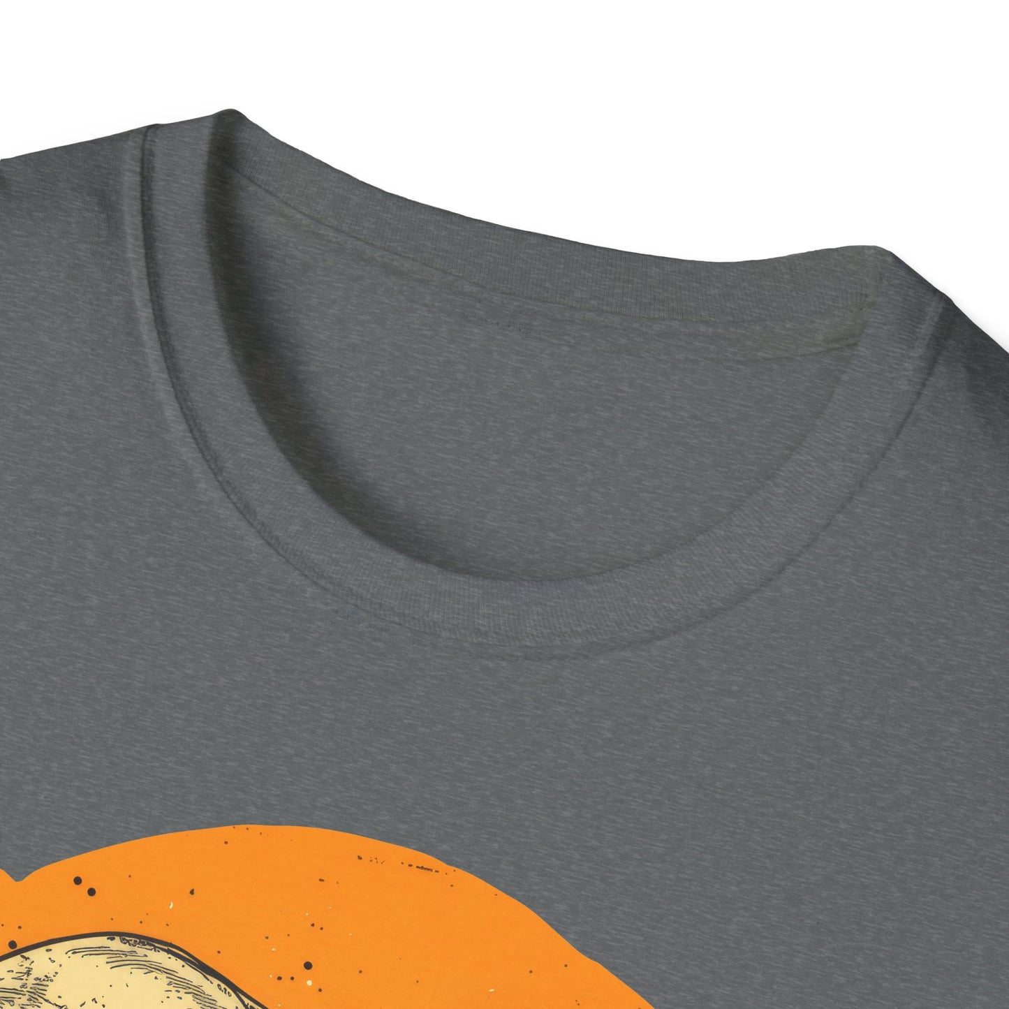 Skulls on Orange - Unisex Softstyle T-Shirt