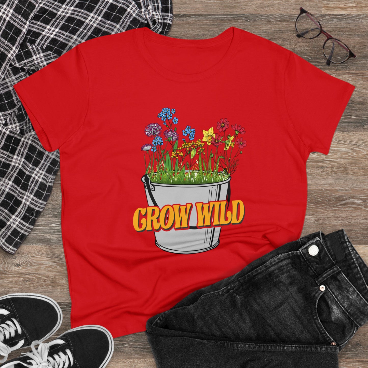 Grow Wild - Gardening - Women's Midweight Cotton Tee