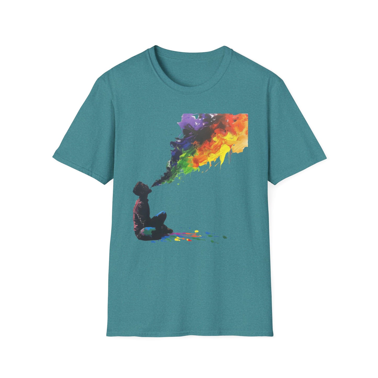 Rainbow Breath - Unisex Softstyle T-Shirt