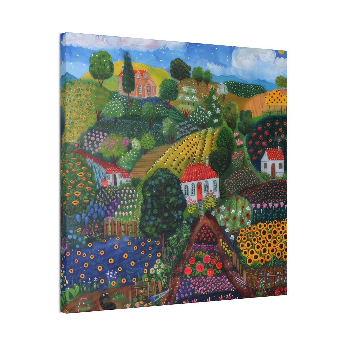 Cottage Gardens - Canvas Stretched, 0.75"