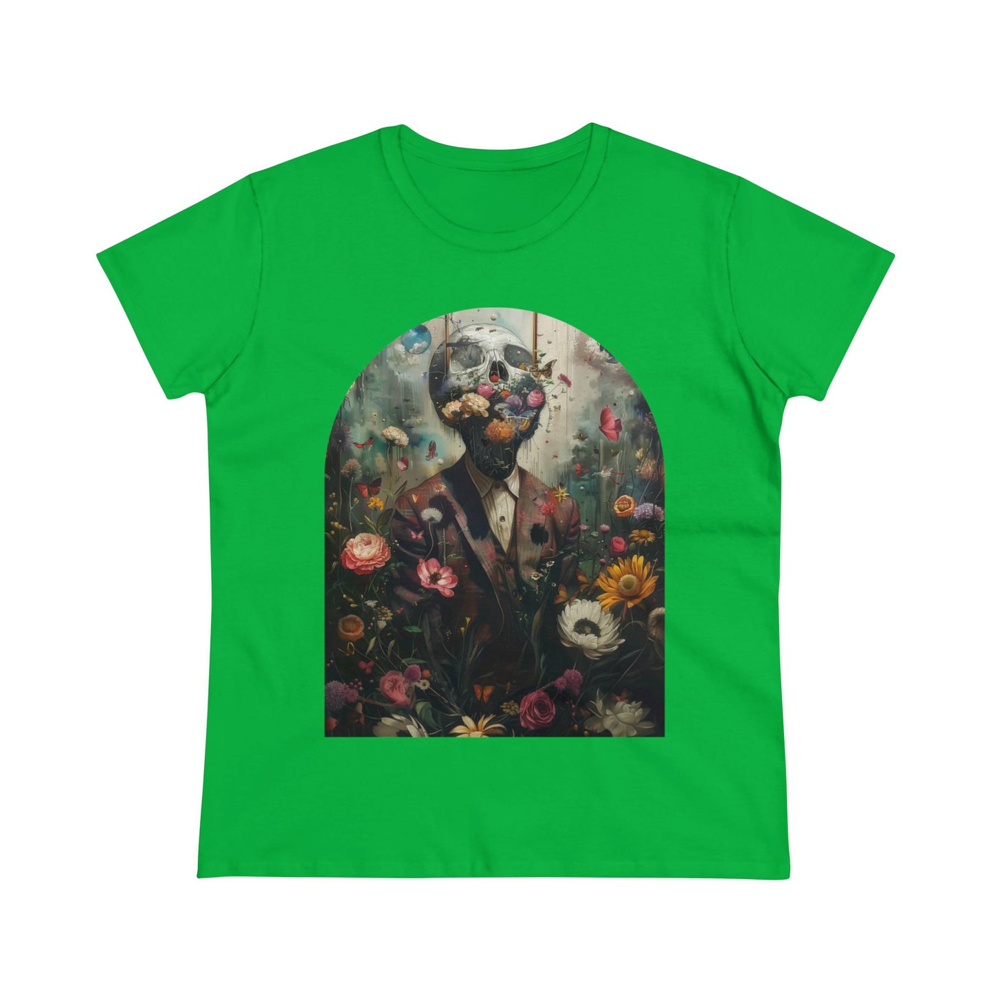 Flowers on My Mind - Women's Midweight Cotton Tee