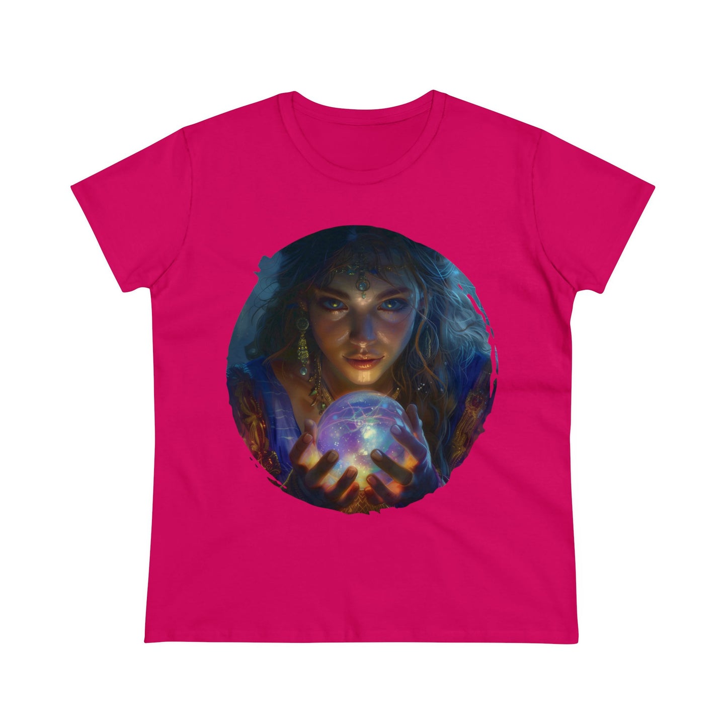 Crystal Ball - Mysticism - Women's Midweight Cotton Tee