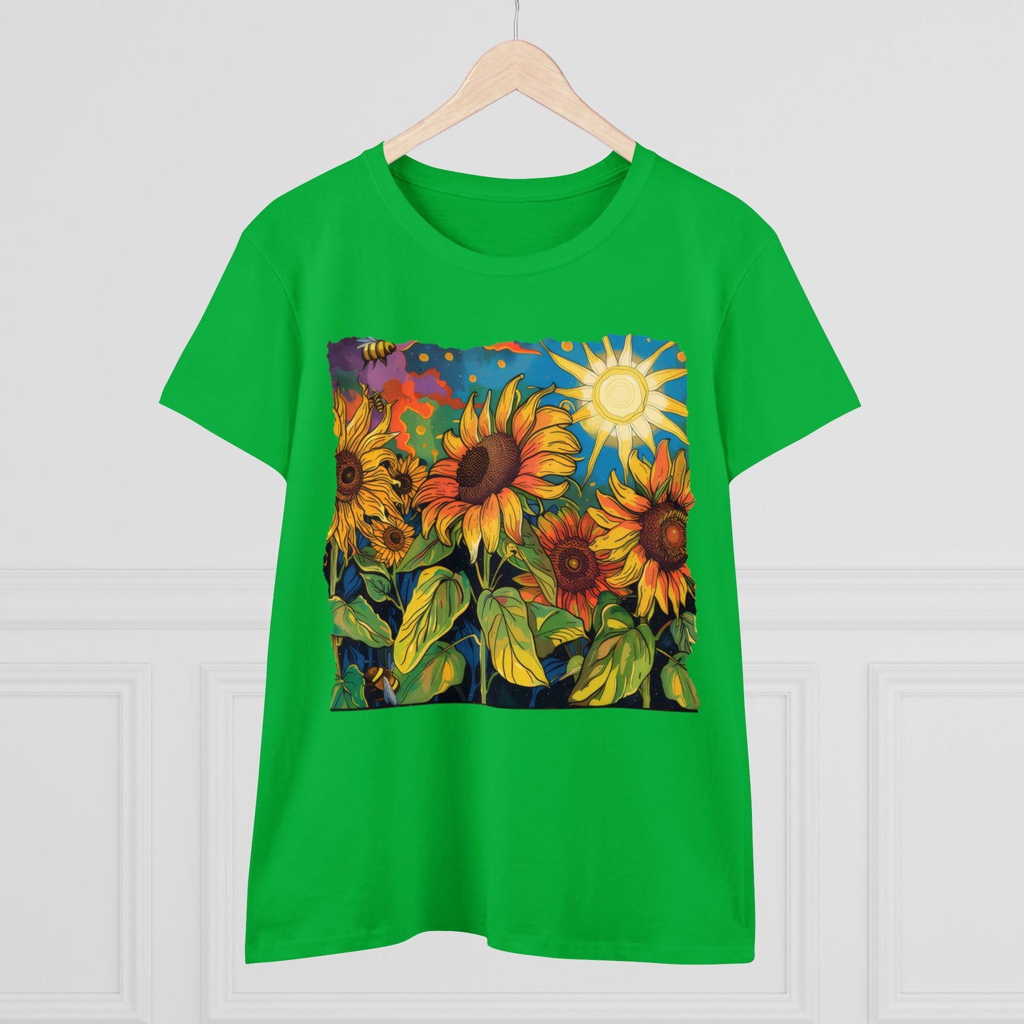 Sunflowers - Women's Midweight Cotton Tee