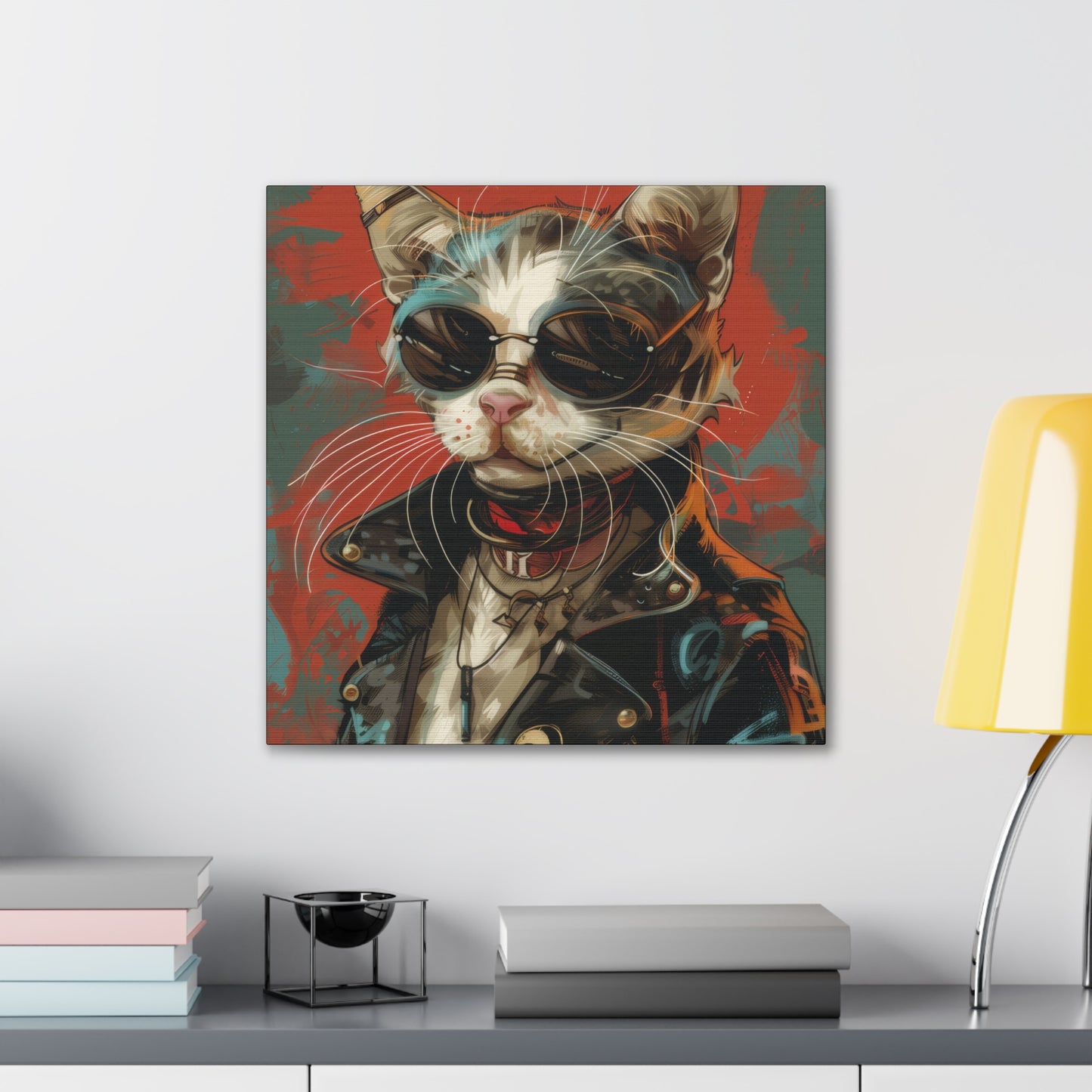 Mad Max Kitty - Canvas Stretched, 0.75" - Canvas Stretched, 0.75"