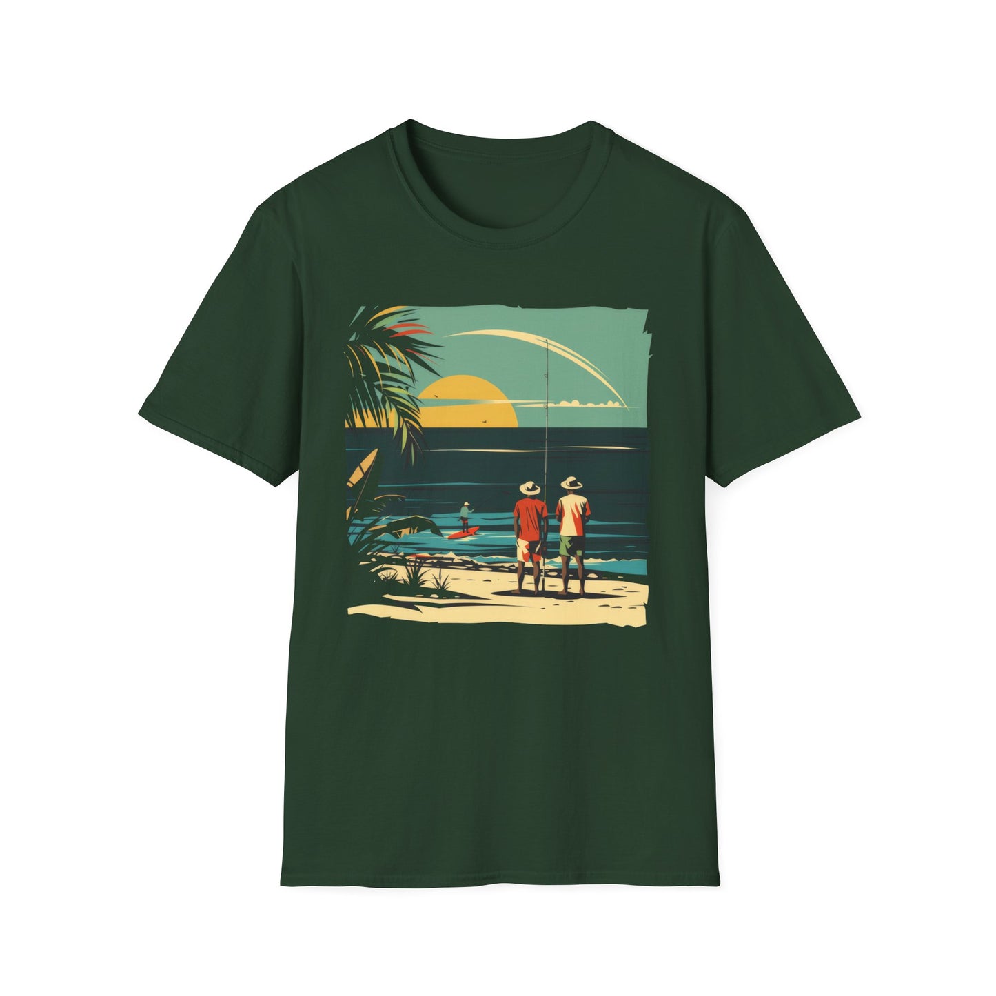 Surf Casting - Unisex Softstyle T-Shirt