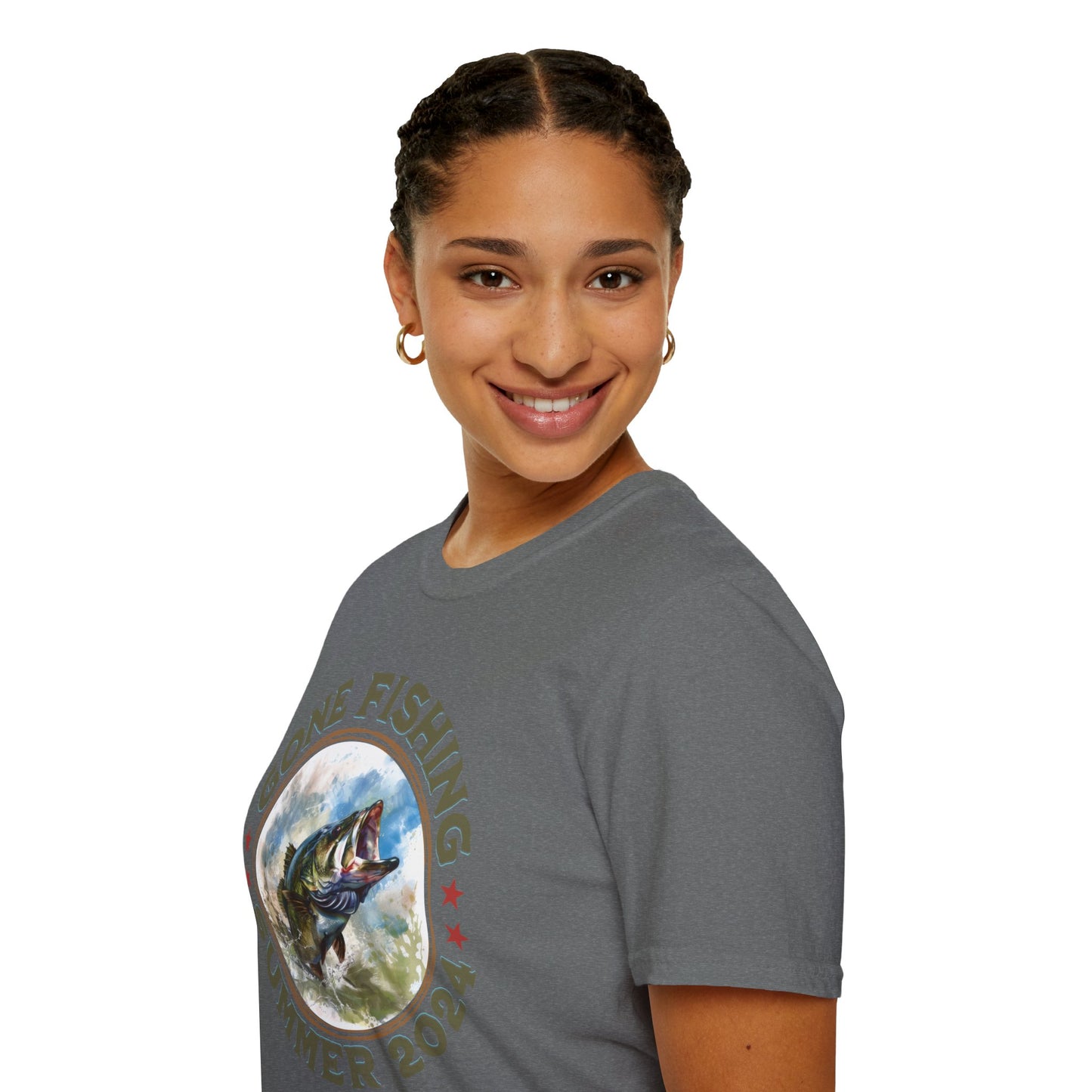 Gone Fishing - Unisex Softstyle T-Shirt