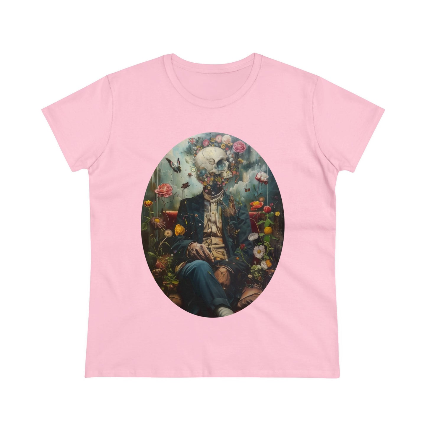 Flowers on My Mind - Women's Midweight Cotton Tee