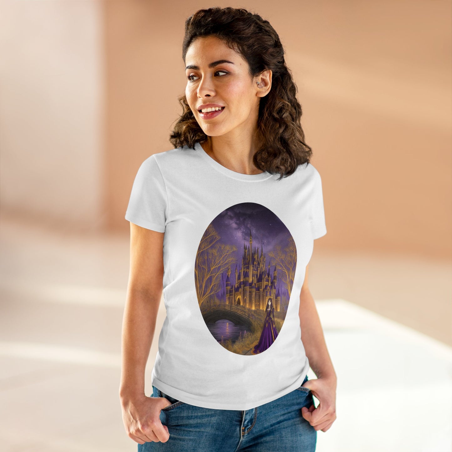 The Purple Castle - Fantasy - Women's Midweight Cotton Tee