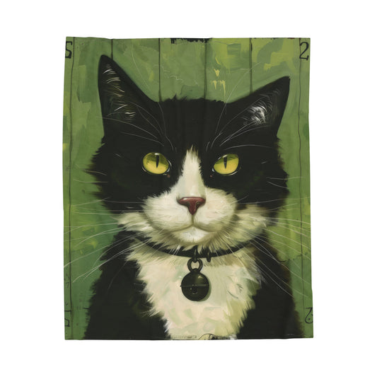 Cat - Velveteen Plush Blanket