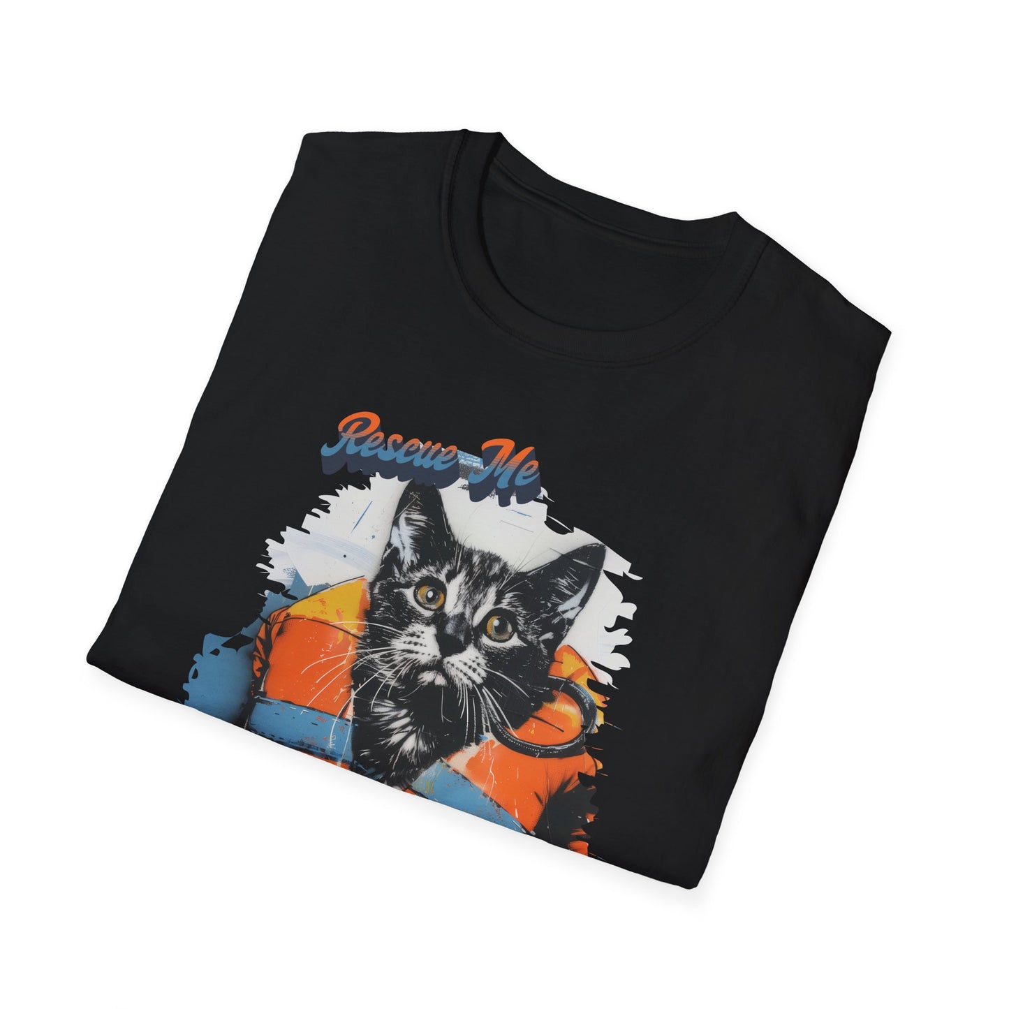 Rescue Cat - Unisex Softstyle T-Shirt