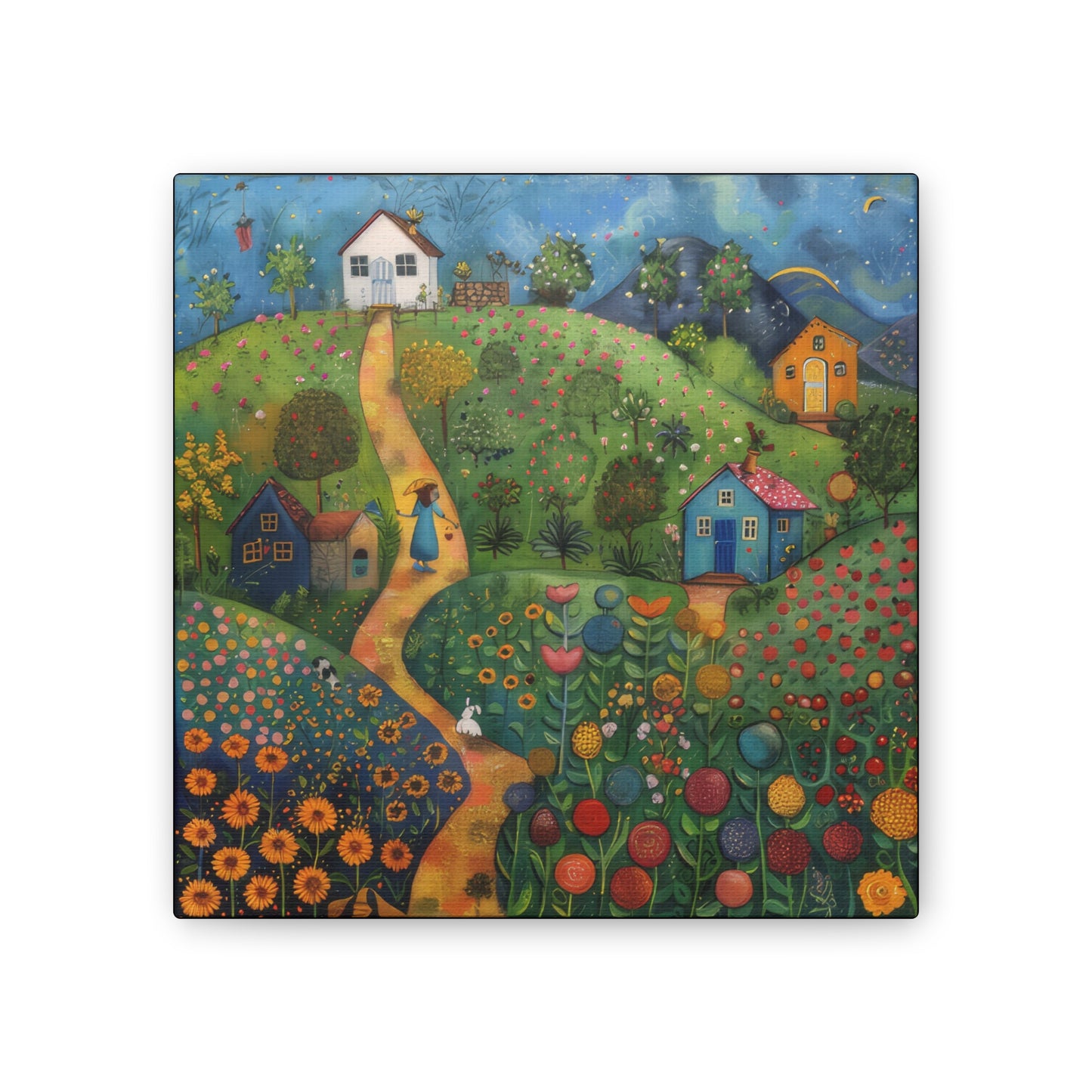 Cottage Gardens - Canvas Stretched, 0.75"