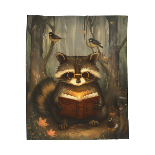 Raccoon - Velveteen Plush Blanket