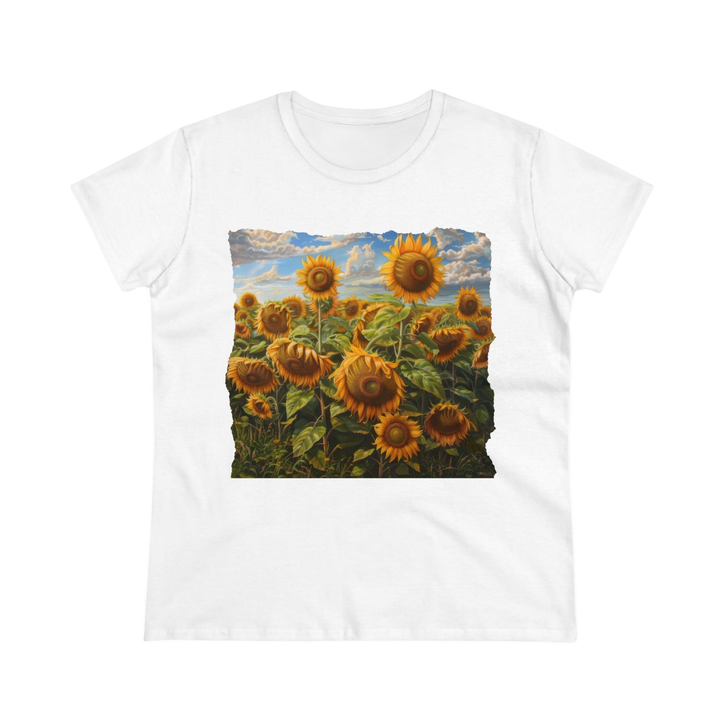 Sunflowers - Women's Midweight Cotton Tee