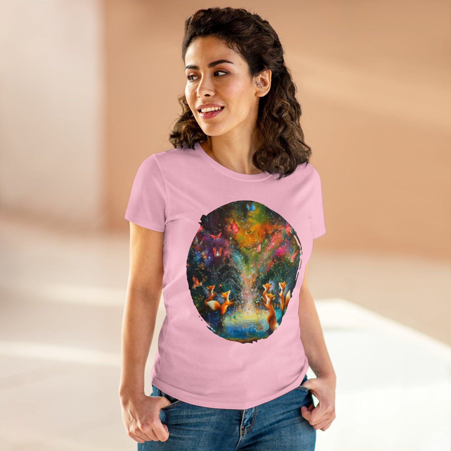 Fairy Celebration - Fantasy - Women's Midweight Cotton Tee