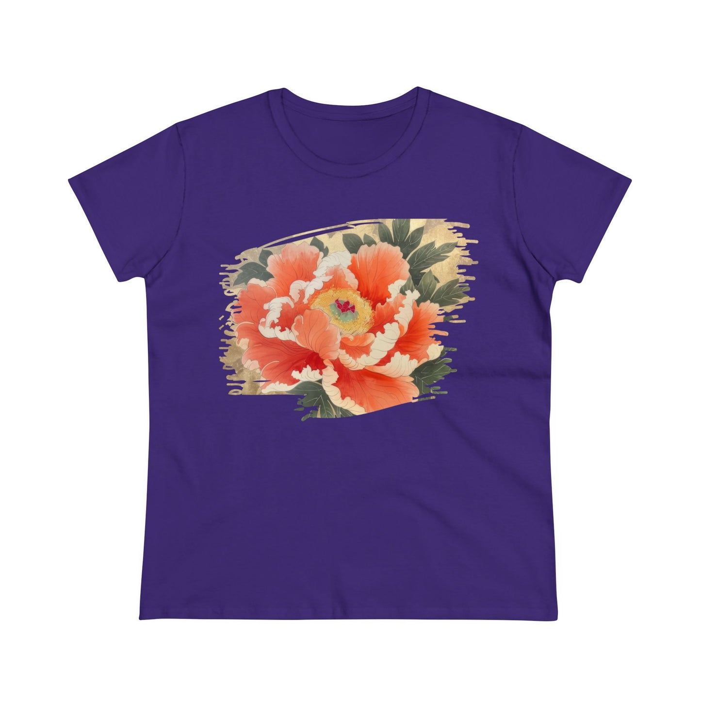 Peony - Flower - Women's Midweight Cotton Tee