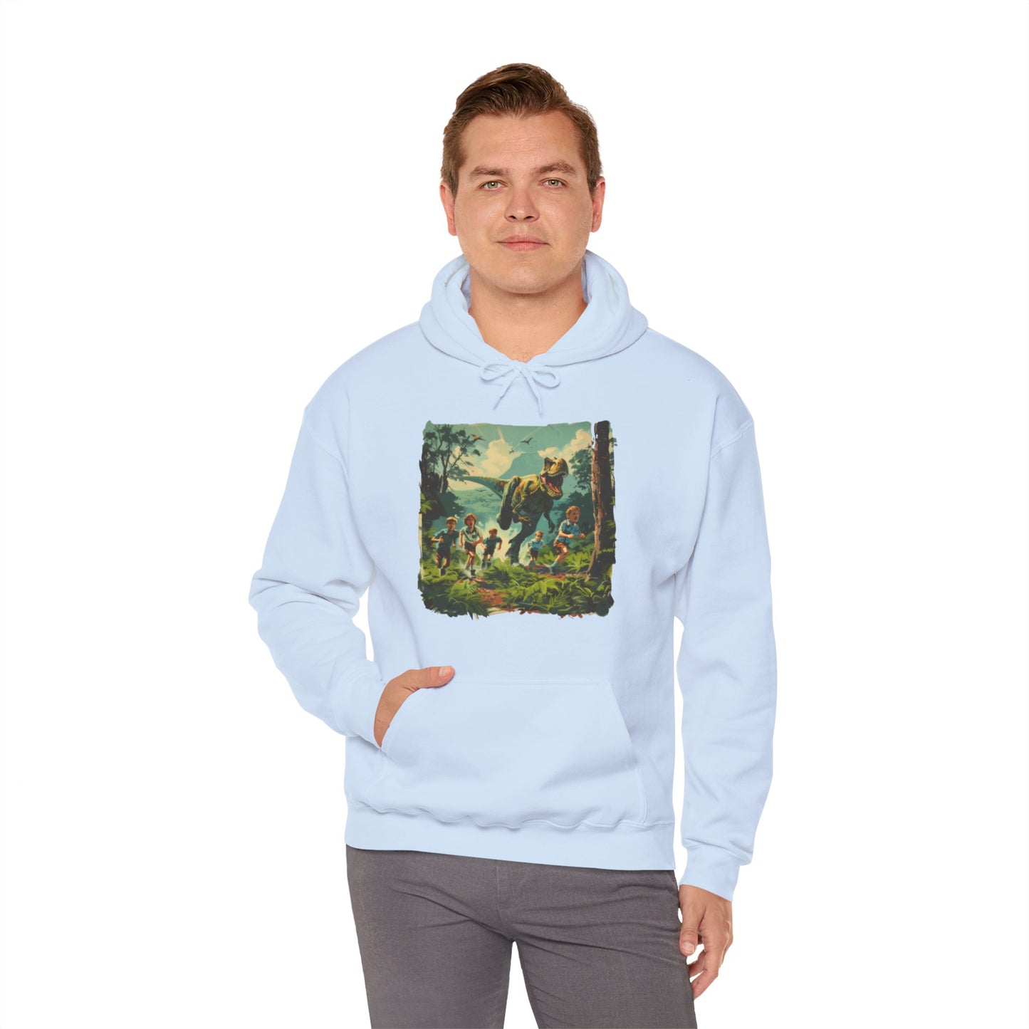 Dinosaur Chase - Unisex Heavy Blend™ Hooded Sweatshirt