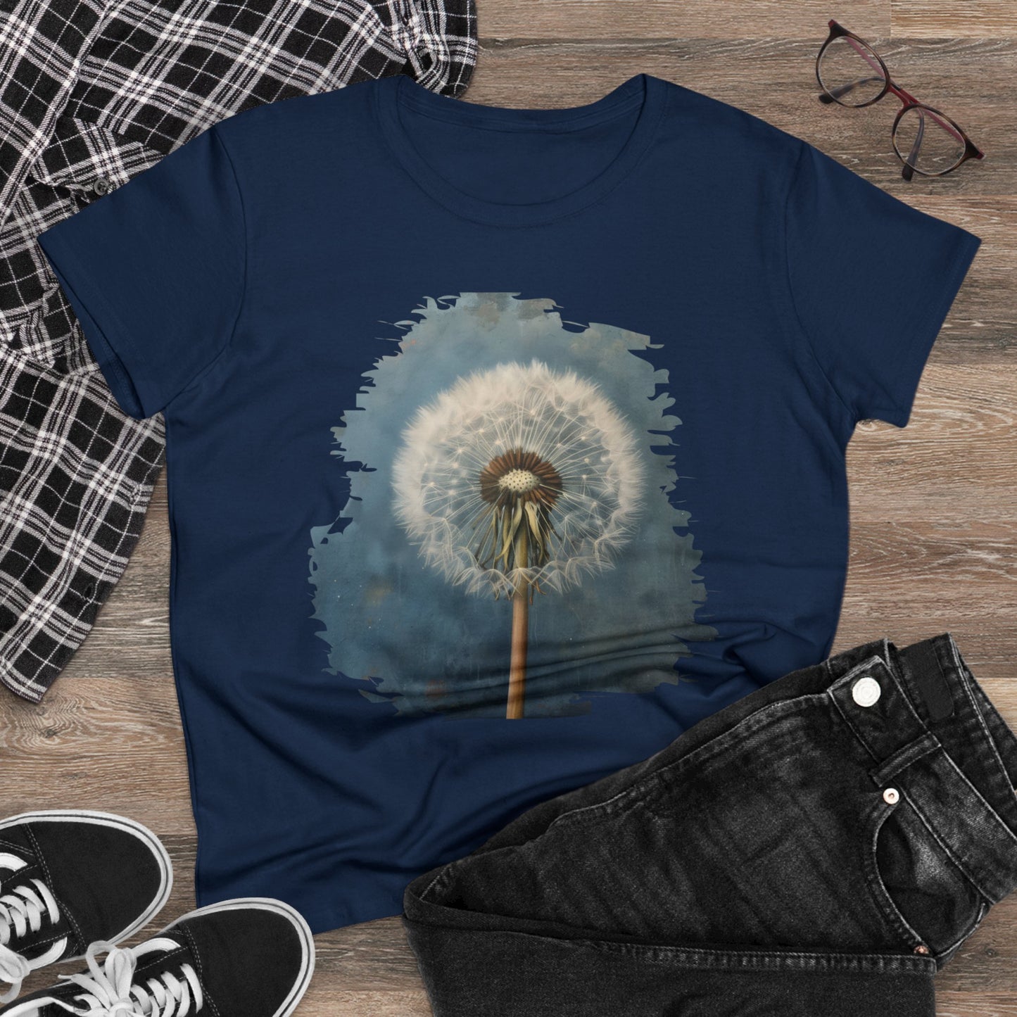 Dandelion - Flowers - Women's Midweight Cotton Tee