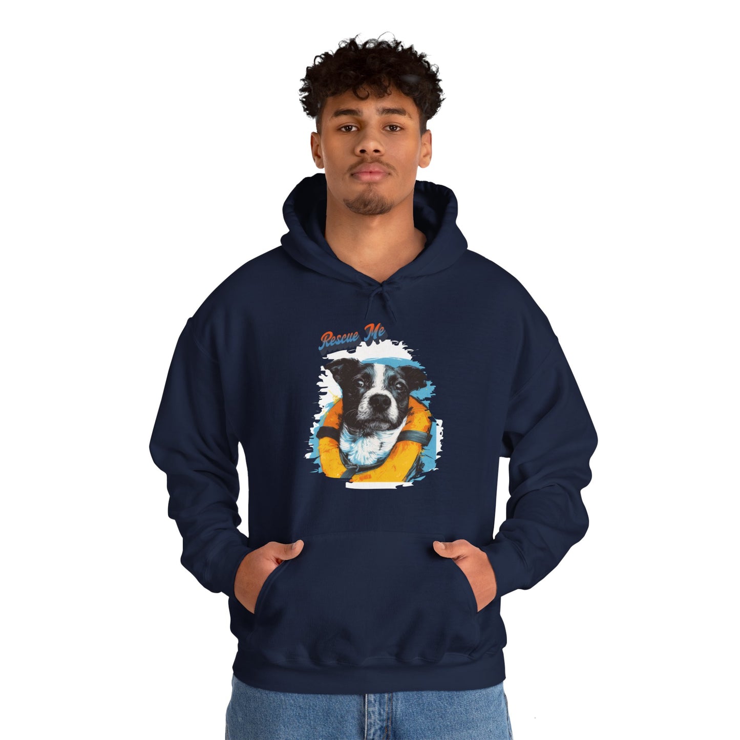 Rescue Dog - Unisex Heavy Blend™ Hooded Sweatshirt