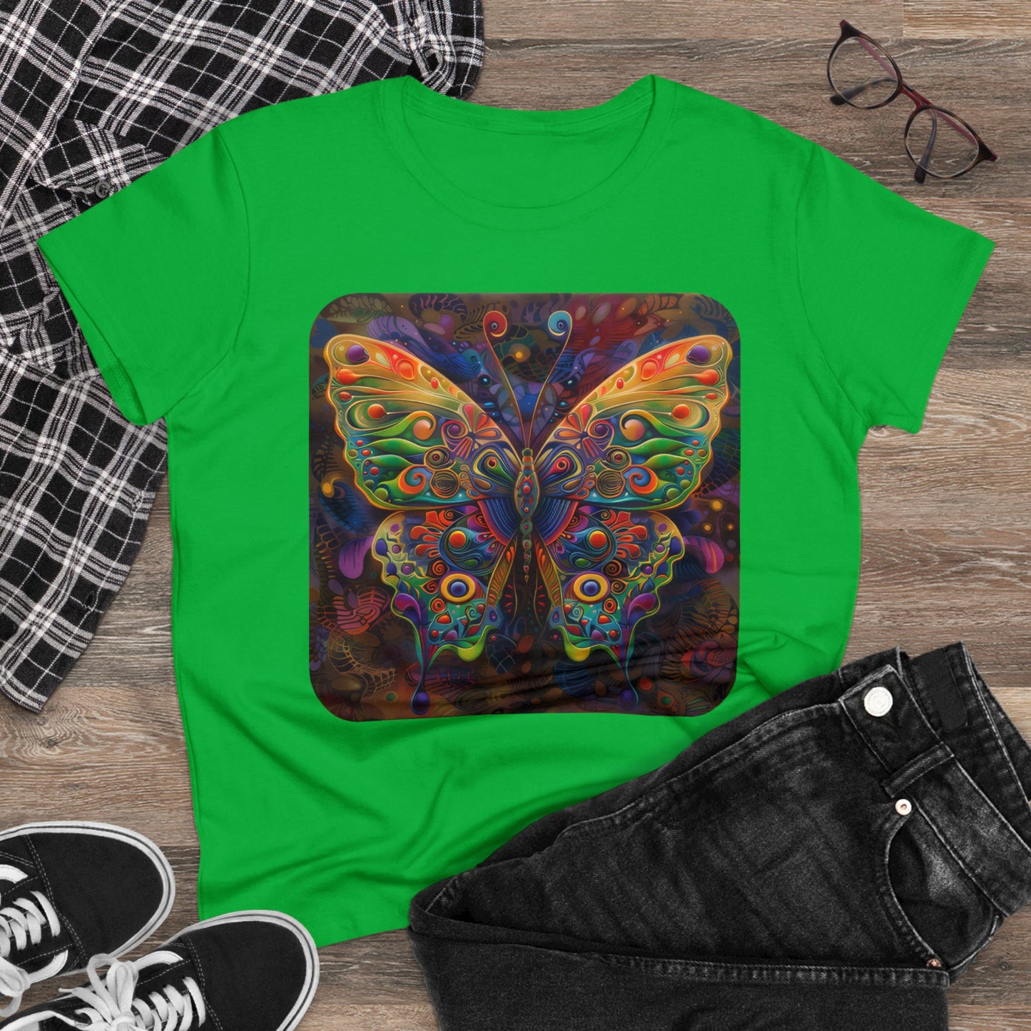 Butterfly - Women's Midweight Cotton Tee