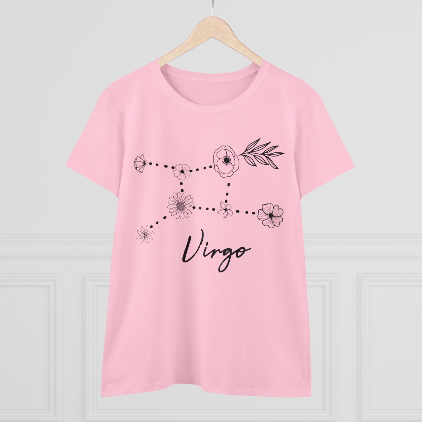 Flower Constellation - Virgo - Astrology - Women's Midweight Cotton Tee