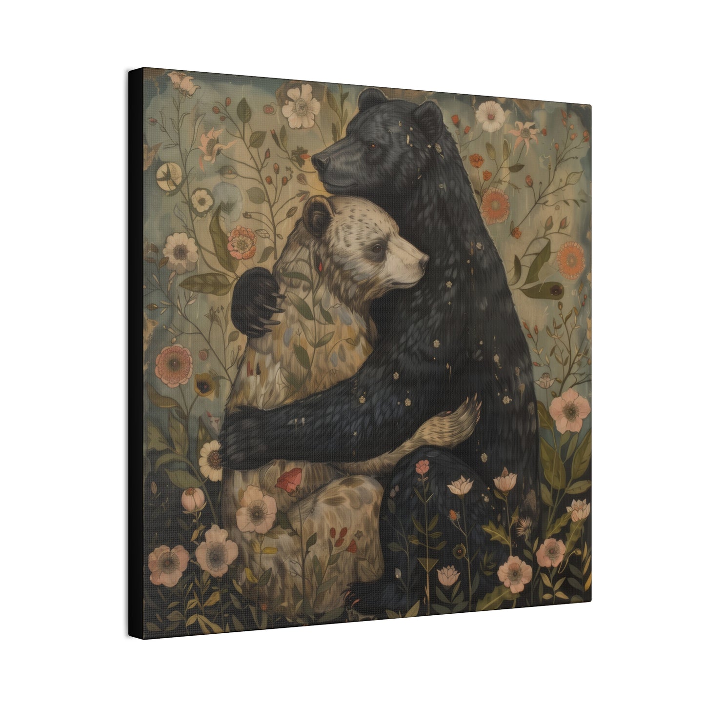 Copy of Hugging Bears - Canvas Stretched, 0.75" - Canvas Stretched, 0.75"