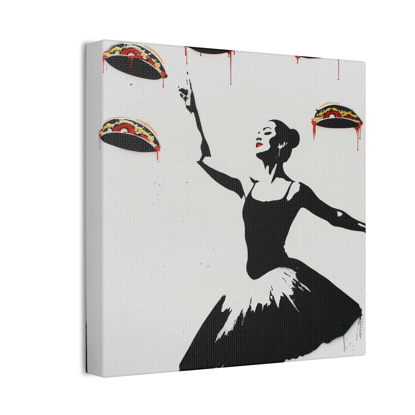 Ballerina of Tacos - Canvas Stretched, 0.75"