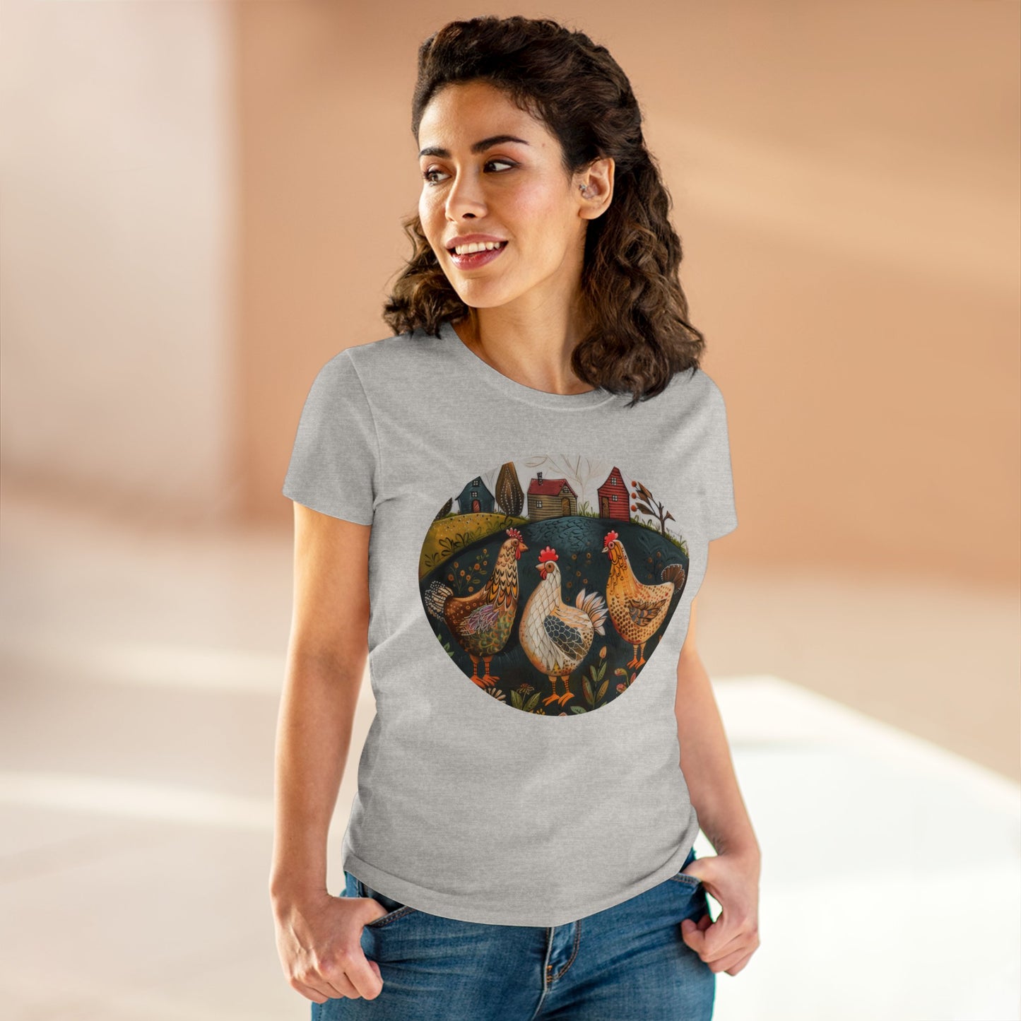 Chickens - Women's Midweight Cotton Tee