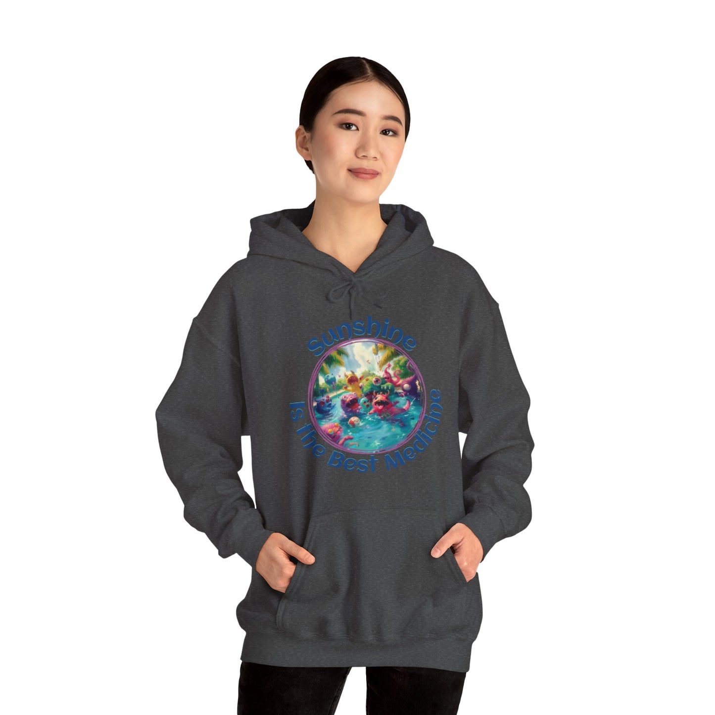 Sunshine is the Best Medicine - Unisex Heavy Blend™ Hooded Sweatshirt