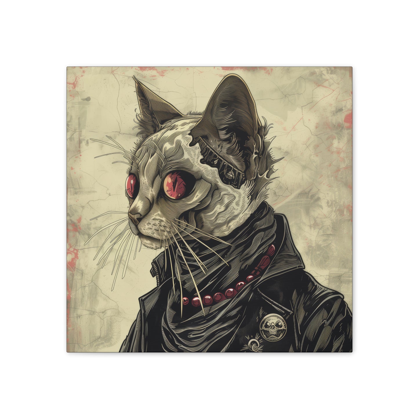 Apocalypse Kitty - Canvas Stretched, 0.75" - Canvas Stretched, 0.75"