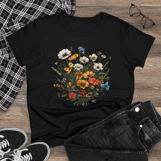 Wildflowers - Women's Midweight Cotton Tee