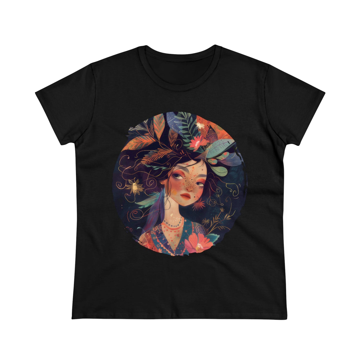 Flower Girl - Women's Midweight Cotton Tee