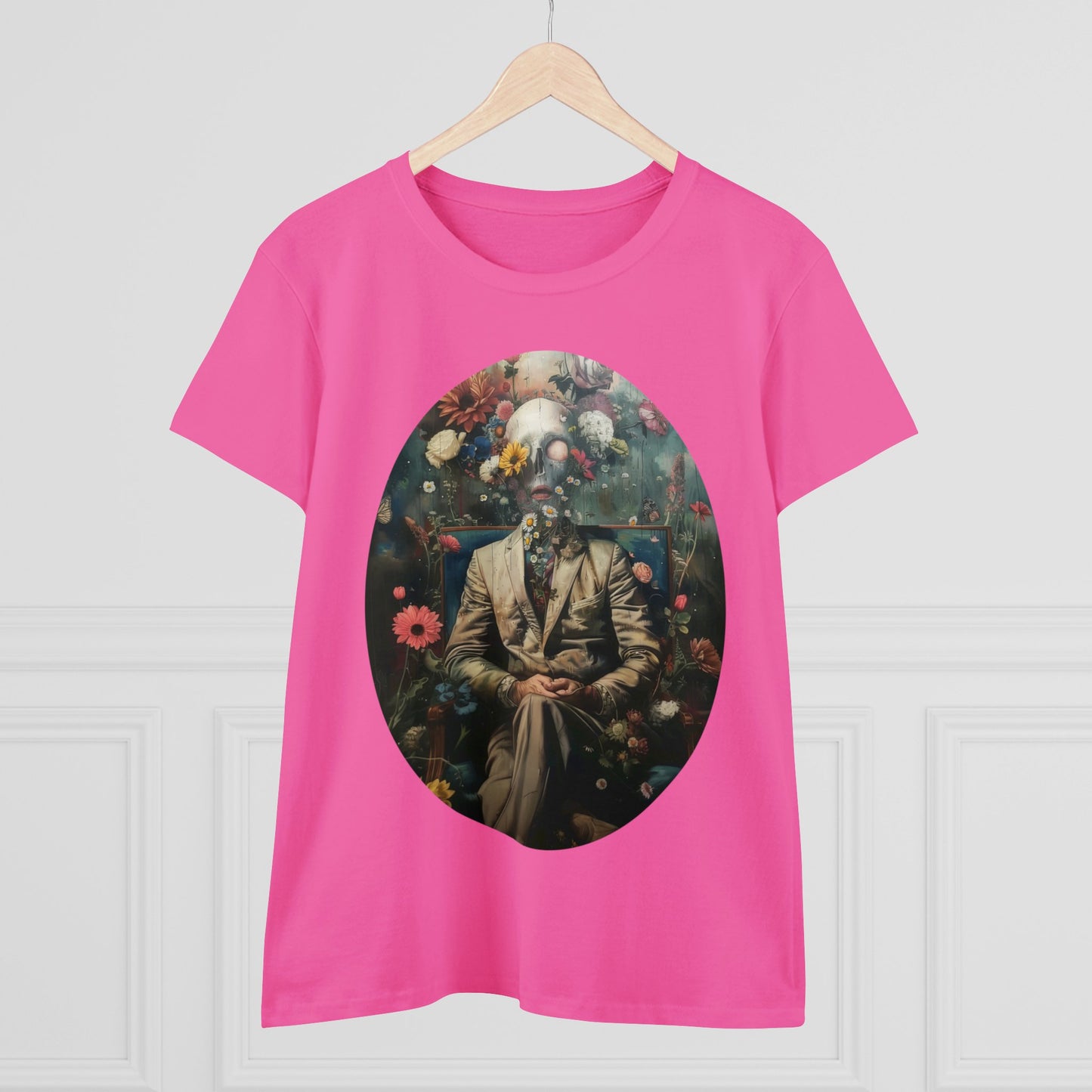 Flowers on My Mind - Women's Midweight Cotton Tee