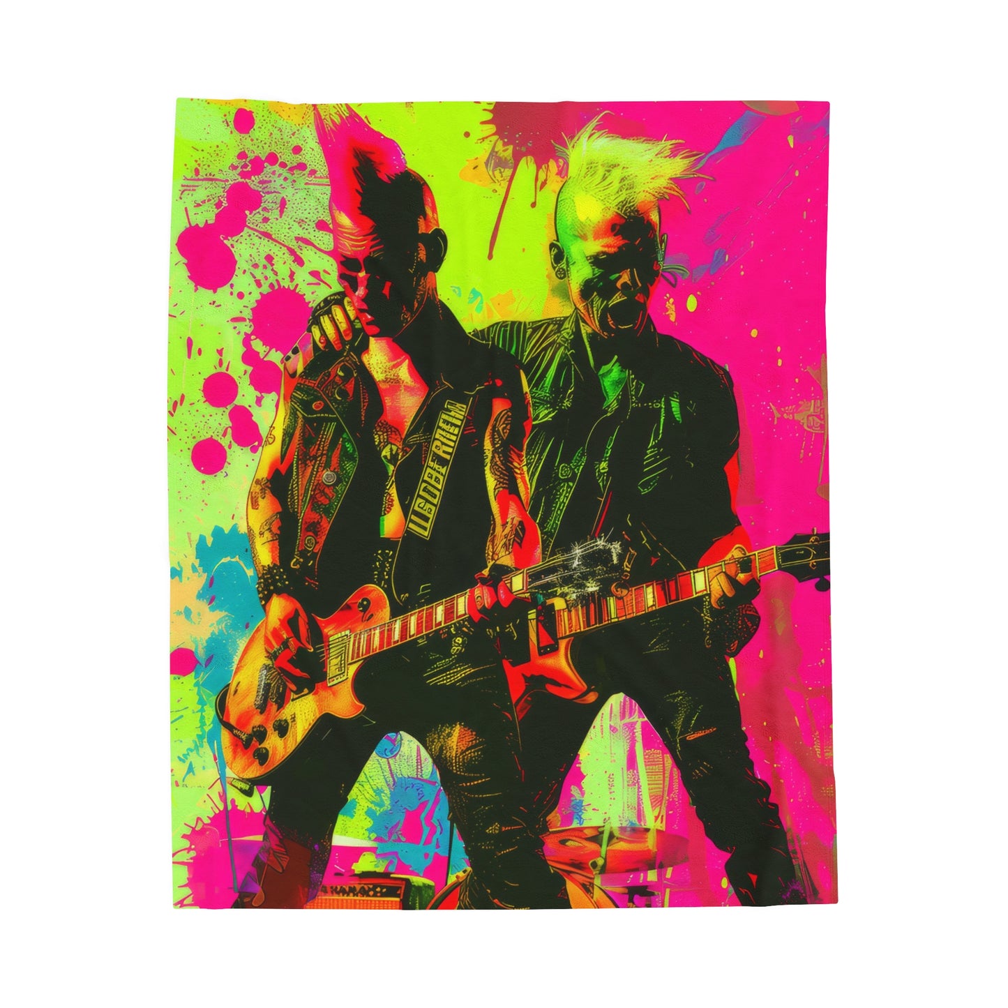 Punk Rocker - Velveteen Plush Blanket